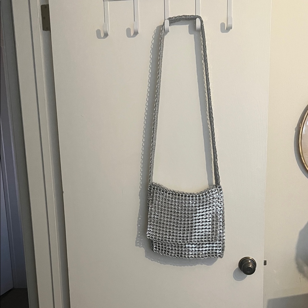 Stylish Silver Chainmail Shoulder Bag NEW! Never used